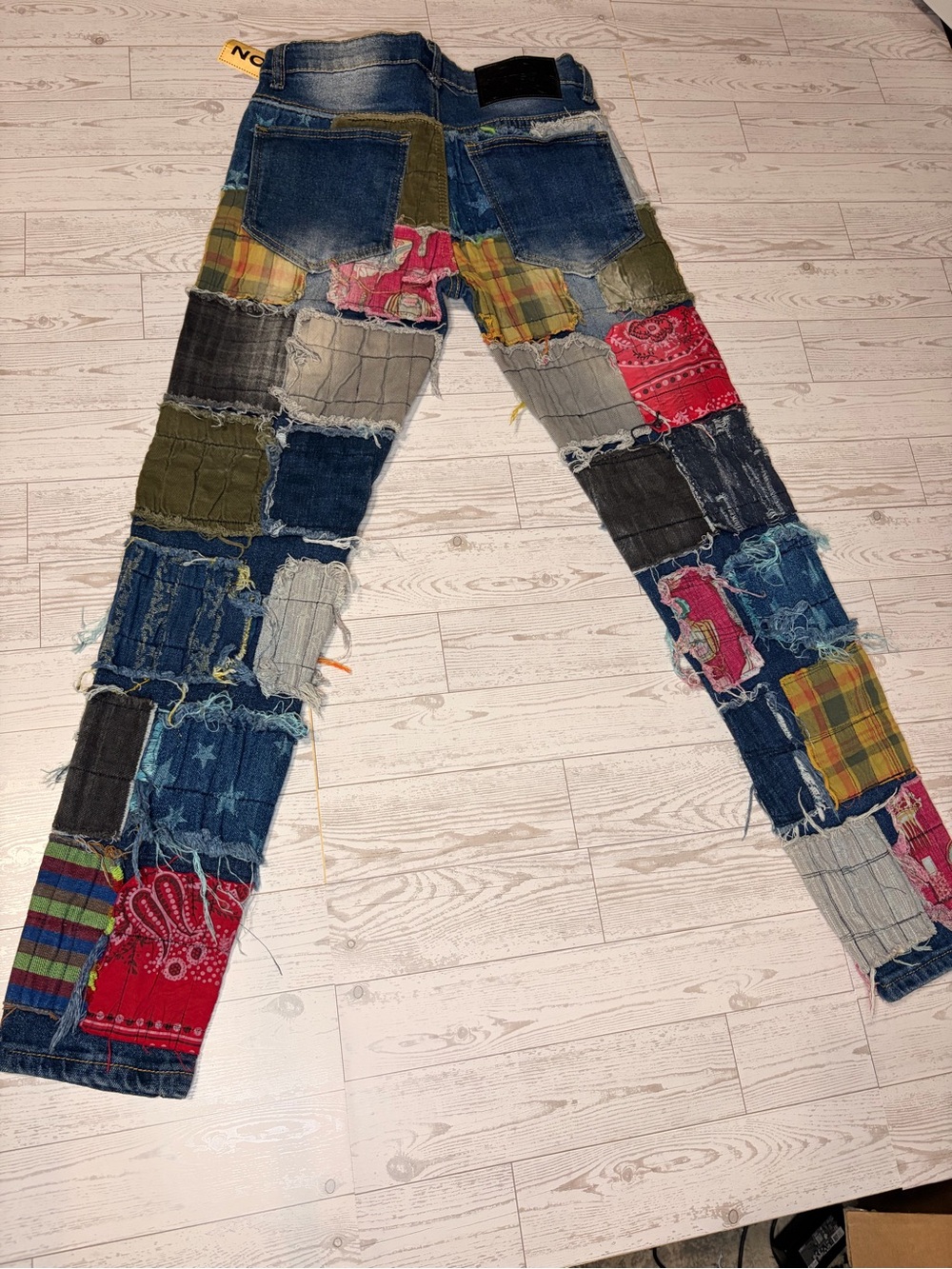Size 28 WATSON Patchwork Denim Jeans W28 X L28 - Picture 2 of 4